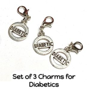 3 Simple Diabetic Go Anywhere Charm Clips